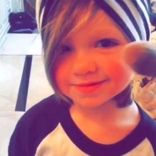 Kim Zolciak-Biermann Playfully Puts Makeup on 2-Year-Old Dau