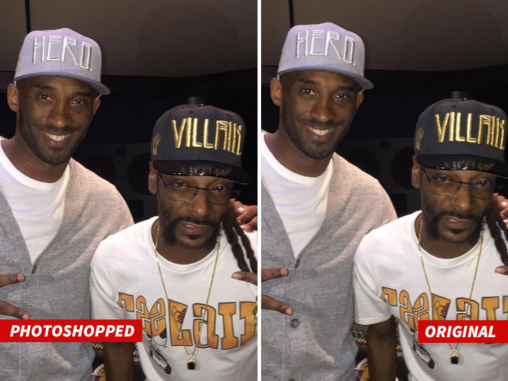 Kobe Bryant -- I Didn't Get High With Snoop ... I Got Photoshopped!!