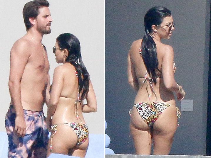 Kourtney Kardashian and Scott Disick -- Mi Butt es Su Butt When We're in Mexico (Photo Gallery)