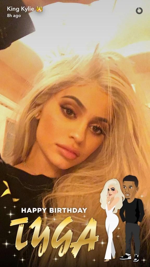 Kylie Jenner Celebrates Tyga       's Birthday Early with Series of Sultry Selfies