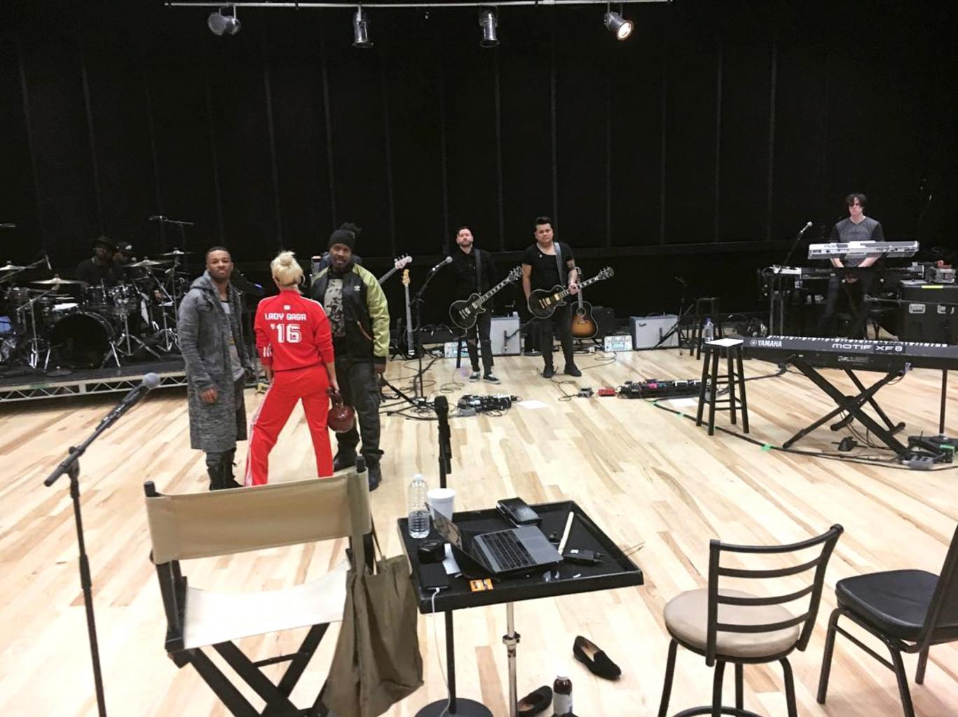 Lady Gaga Shares First Shot from Inside Her Super Bowl Halftime Rehearsals