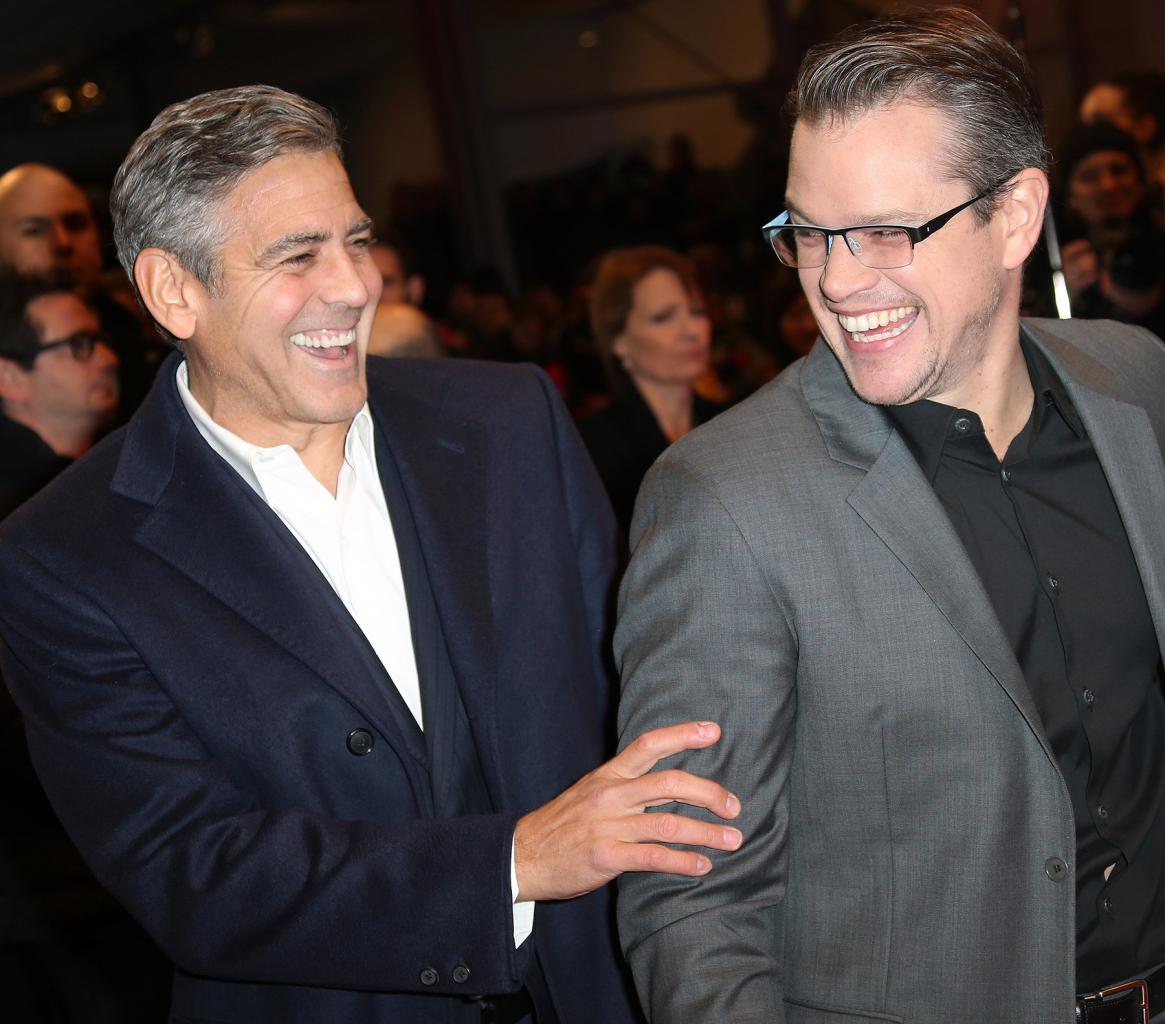 Matt Damon Says George Clooney Is Going to Be a        Great      '  Dad       '  Though May Need Help with Twins