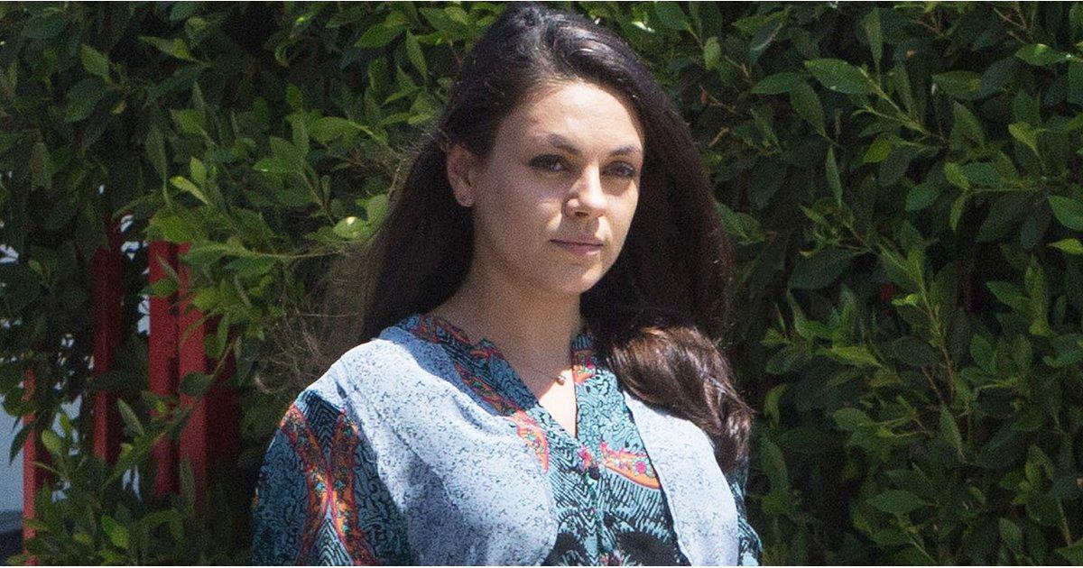 Mila Kunis Shows Off Her Growing Belly While Running Errands in La