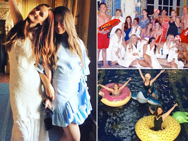 Model Lydia Hearst -- Epic Bachelorette Bash at Family Castle! (Photo Gallery + Video)