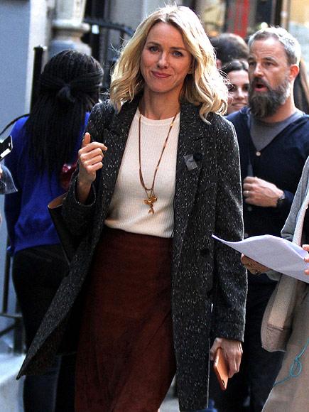 Naomi Watts Smiles on Set in NYC Amid Split from Liev Schreiber