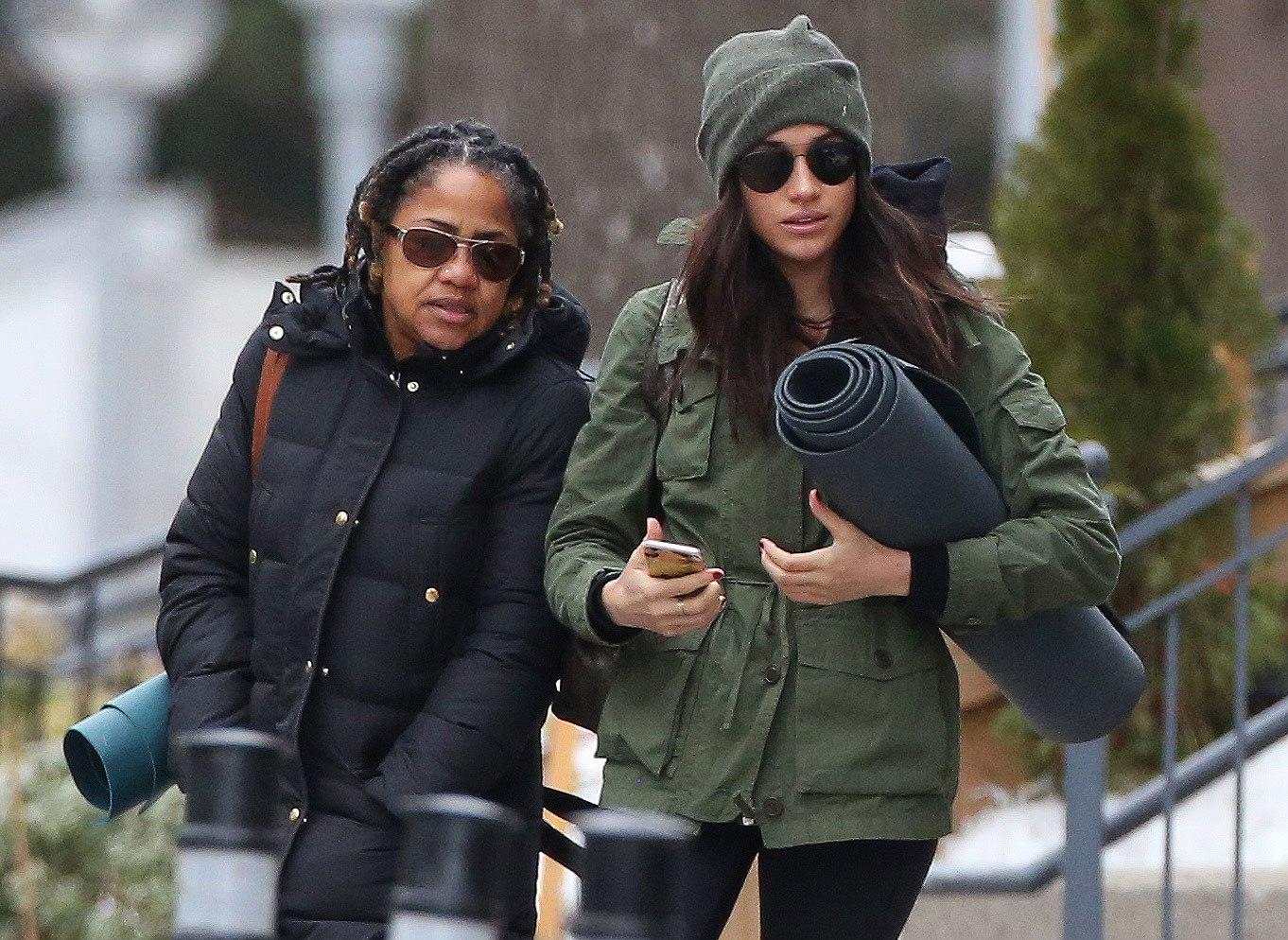 Photos: Meghan Markle Steps Out for Post-Christmas Yoga with Her Mom