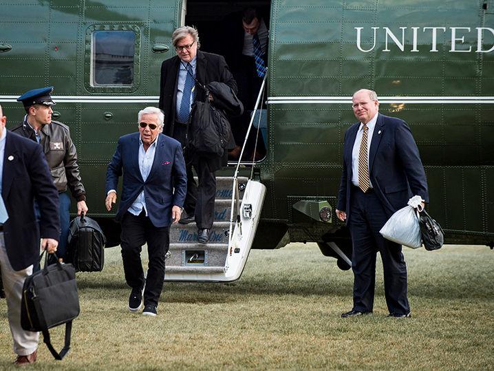 Robert Kraft Kicked It with President Trump ... In Air Force 1s