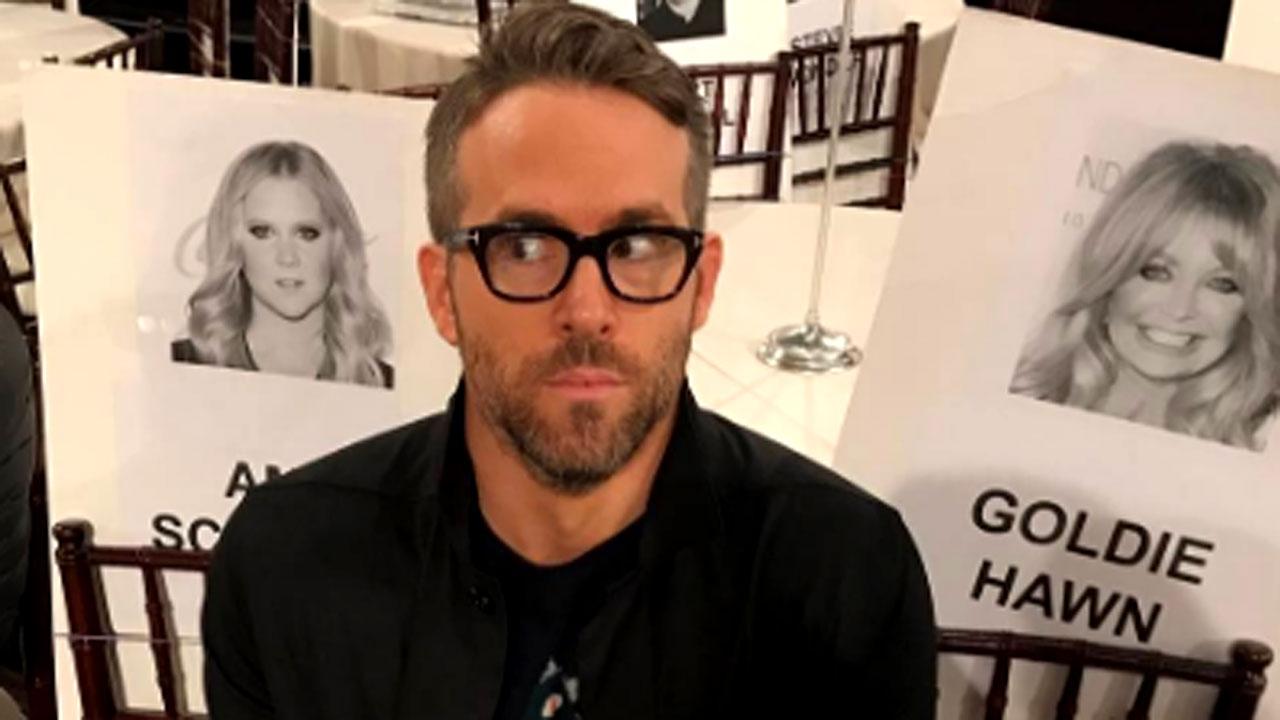 Ryan Reynolds and Amy Schumer Have Some Fun With Their Golden Globes Seats -- See the Pics!
