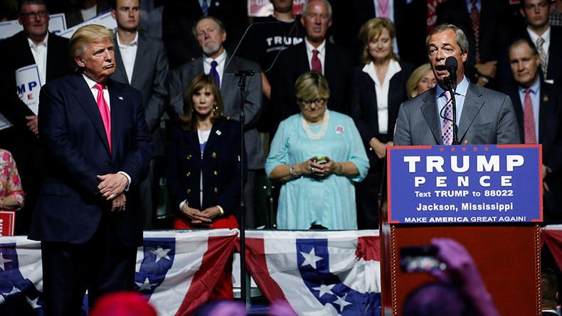 Stumping for Trump: Farage draws    parallels '  between Brexit & GOP candidate at Mississippi rally