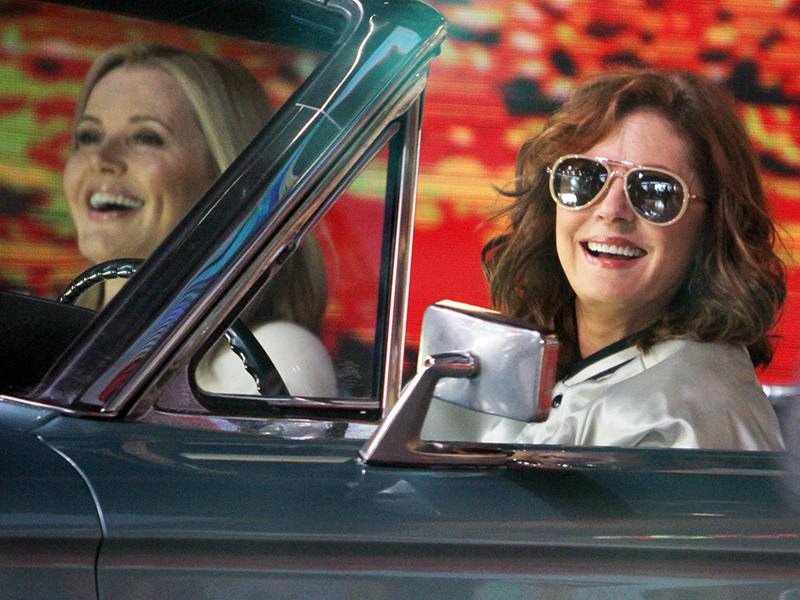 Susan Sarandon and Geena Davis Reunite in the 1966 Ford Thun