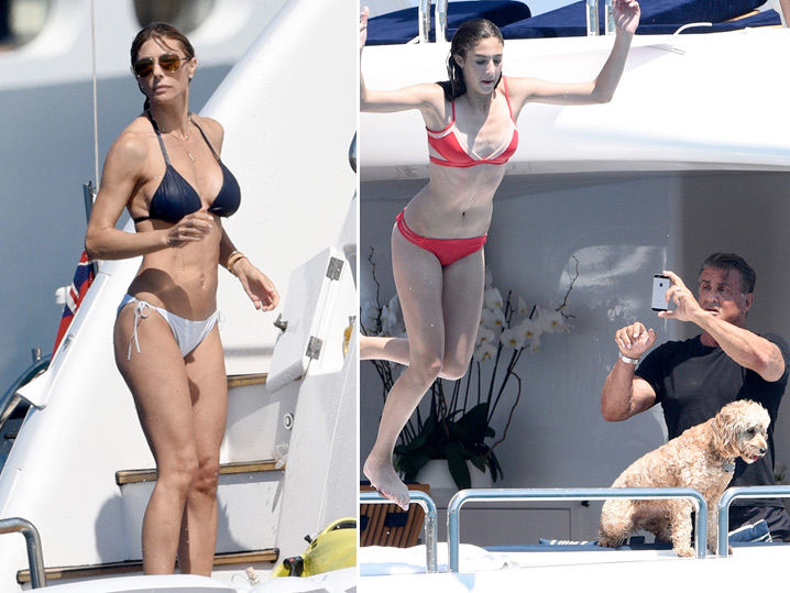 Sylvester Stallone -- Come Aboard ... Especially My Hot Wife ( Photo Gallery)