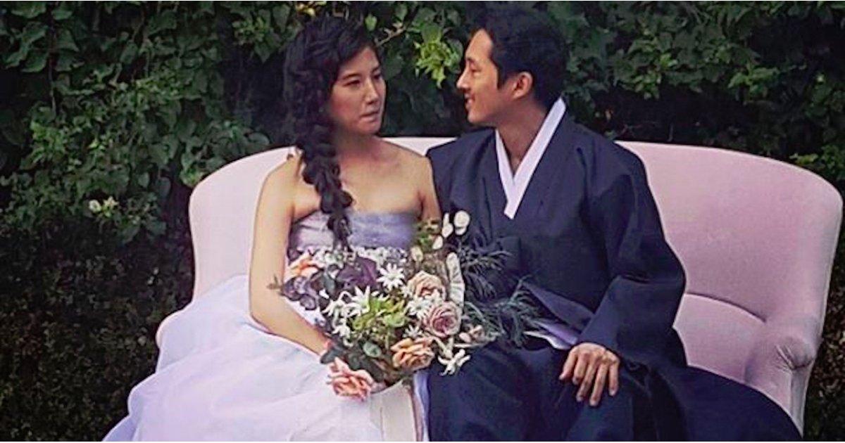 The Walking Dead's Steven Yeun Marries Longtime Girlfriend Joana Pak