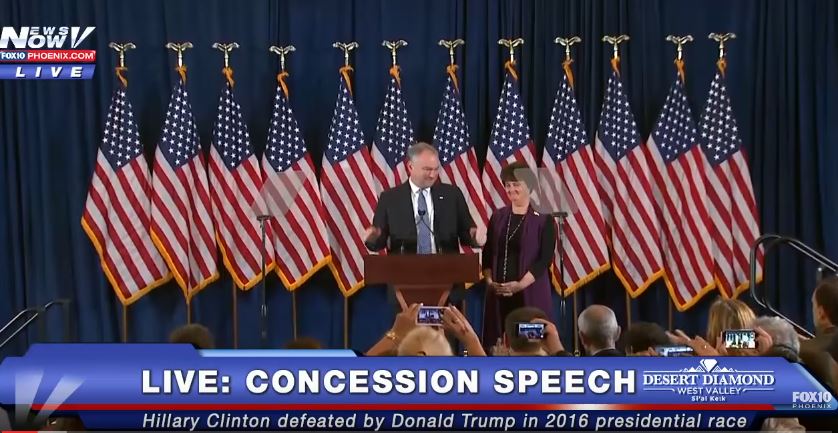 MUST WATCH: Tim Kaine's EMOTIONALLY Speaks Before Hillary Clinton Concession Speech - FULL SPEECH