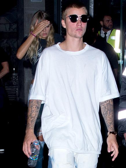 Where's Sofia Richie? Justin Bieber Parties with Rihanna and a Blonde Friend in London