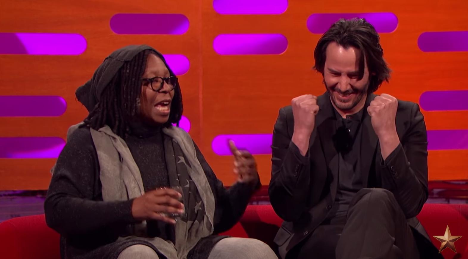 Whoopi Goldberg Enlightens Keanu Reeves On Losing Her Pubic Hair