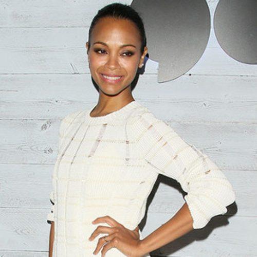 Zoe Saldana Shares an Adorable Christmas Tree Photo of Her T