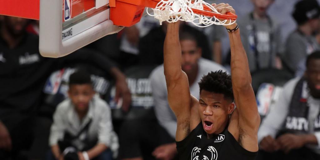 Giannis Antetokounmpo provides fireworks at NBA AllStar Game but his team comes up short