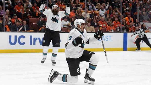 Evander Kane dazzles in playoff debut as Sharks shut out Ducks