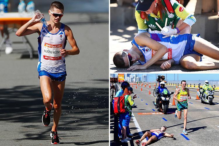 Who is Callum Hawkins Marathon runner who collapsed during the Commonwealth Games 2018 when leading the race