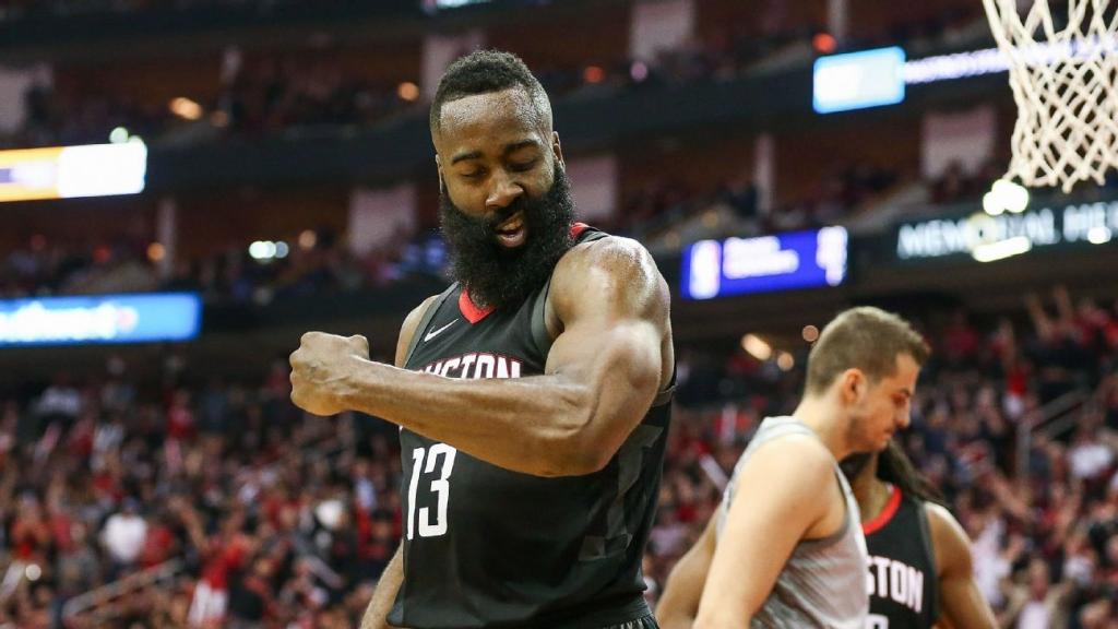 Harden Capela flex on Timberwolves in Game 1 Rockets win