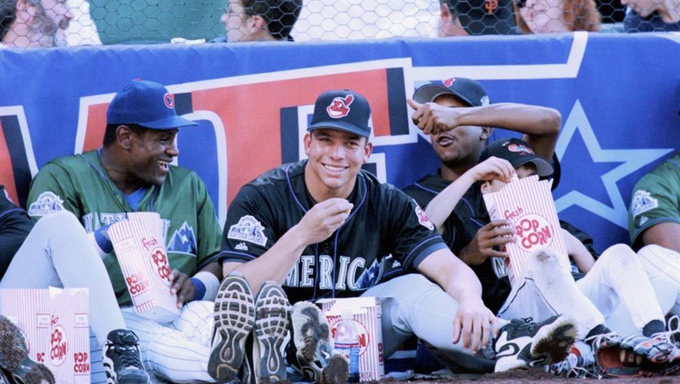 Photo of the Day Bartolo Colon Sammy Sosa and Pedro Martinez enjoying the 1998 Home Run Derby