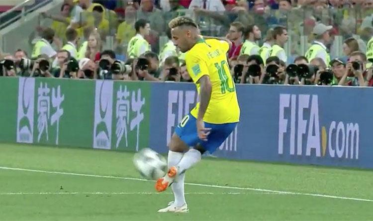 Neymar skills Did you see the amazing touch from Brazil star vs Serbia