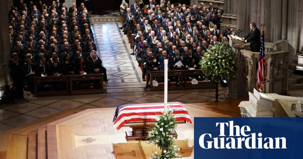 Washington mourns George HW Bush as Trump gives cold shoulder to Clintons