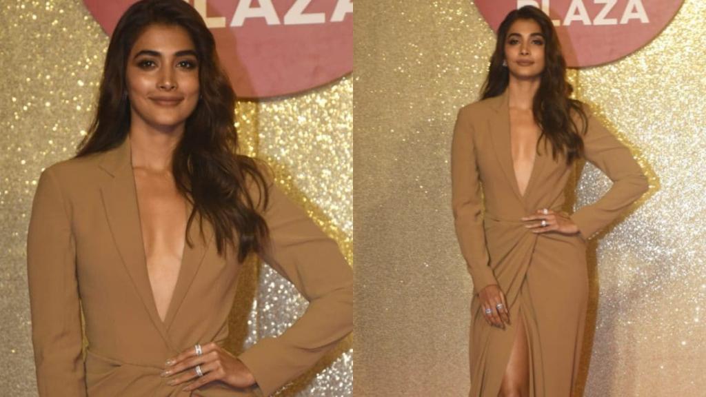 Pooja Hegde Flaunts Cleavage in Bold Plunging Gown Hot Video Goes Viral News18