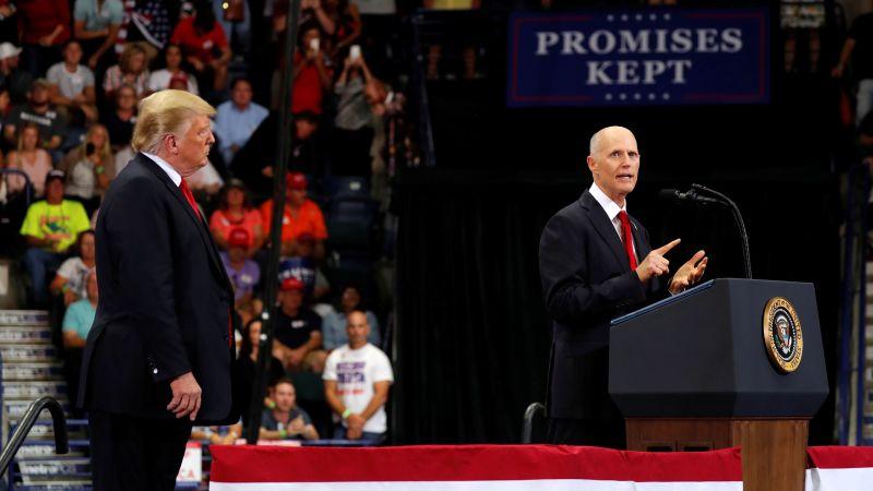 Florida Sen Rick Scott endorses Trump over home state Gov DeSantis