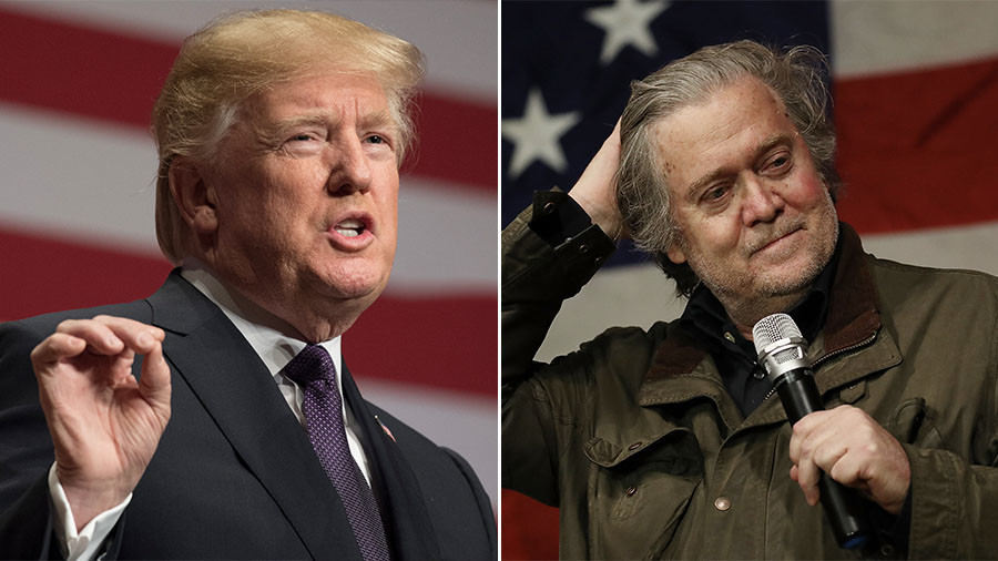 Trump disavows Bannon, says former campaign strategist â€˜lost his mindâ€™