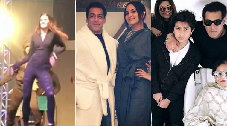 DaBangg Tour Salman Khan Sonakshi Sinha and Kriti Sanon are all geared up for Delhi