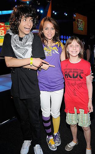 EXCLUSIVE** Dancer Adam G. Sevani and host Miley Cyrus during