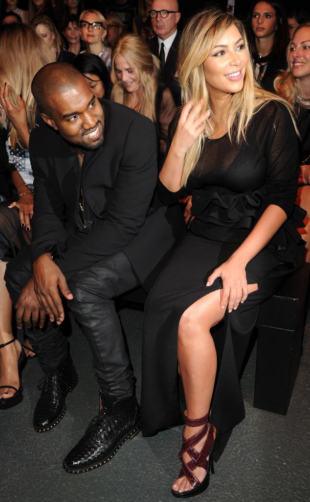 Kim Kardashian and Kanye West Attend Givenchy Paris Fashion Week Show