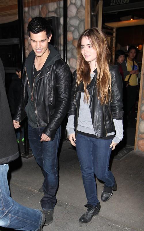 Taylor Lautner and Lily Collins images Taylor and Lily Walk HD