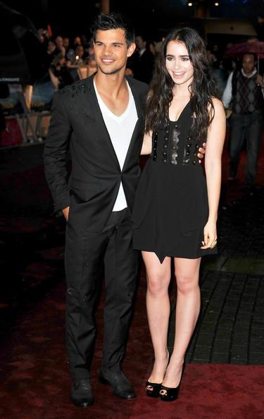 lily collins taylor lautner taylor lautner and lily collins attend the