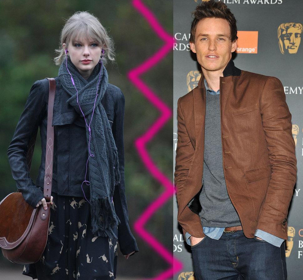 taylor swift eddie redmayne break up together grey scarf purple