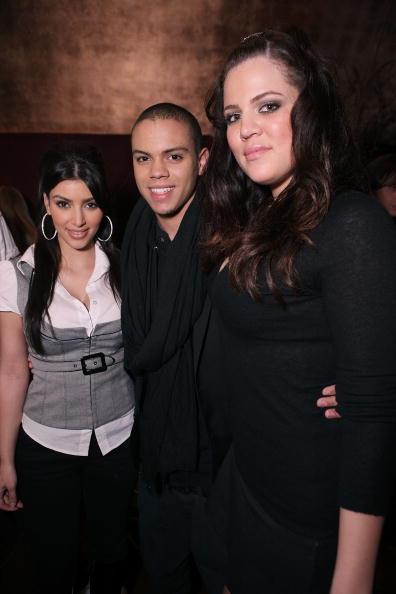 Television personality Kim Kardashian from left Evan Ross and News