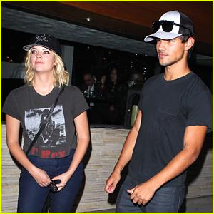 Taylor Lautner: Red O Dinner with Ashley Benson Ashley Benson