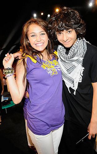 EXCLUSIVE** Host Miley Cyrus and Adam G. Sevani during the 200