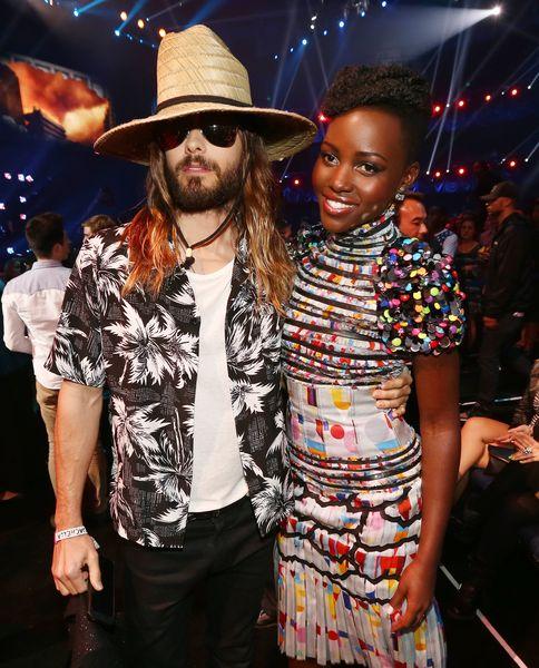 Lupita Nyong'o Taking Selfies With Jared Leto | POPSUGAR Celebrity