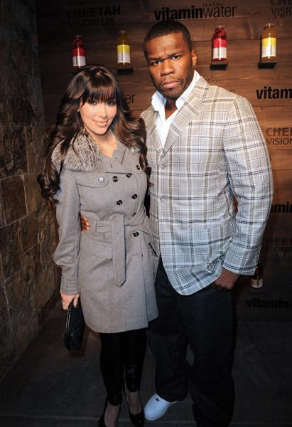 Kim Kardashian and 50 Cent photos