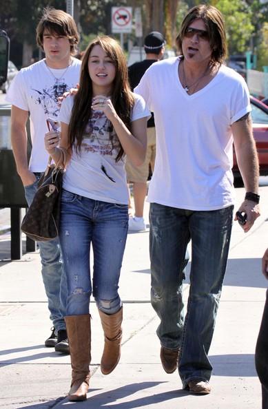 Miley Cyrus, Justin Gaston and Billy