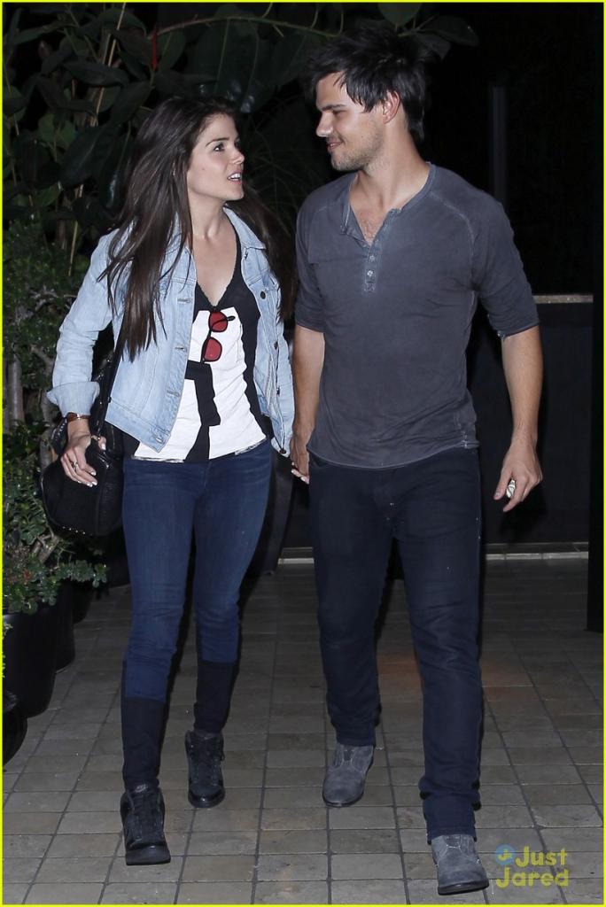 Taylor Lautner & Marie Avgeropoulos Hold Hands & Basically Make the