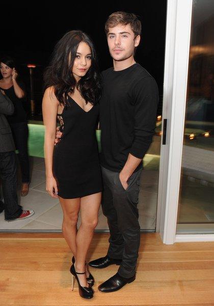 Vanessa Hudgens and Zac Efron attend Zac Efron Celebrates the