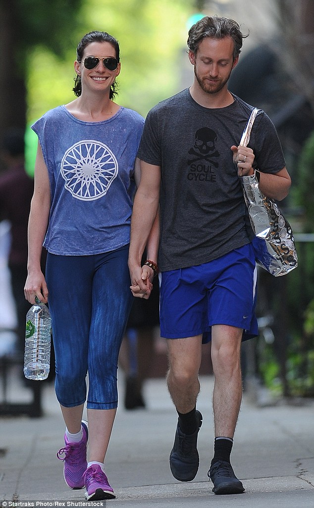 Anne Hathaway And Her Husband Adam Shulman Go Hand-in-hand After