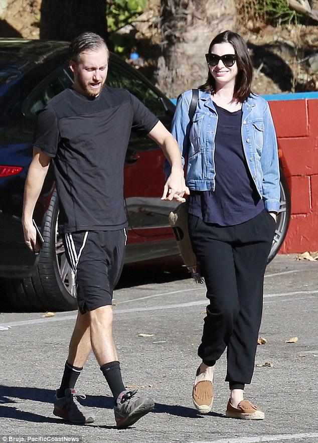 Anne Hathaway And Husband Adam Shulman Pictured After Pregnancy