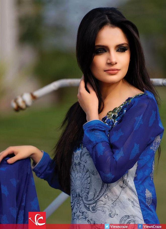 Armeena Rana Khan Designer Lawn Collection 2014 By Gohar Textile