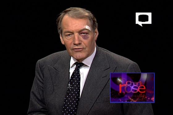 Charlie Rose Face Plants To Save His MacBook Air   TechCrunch