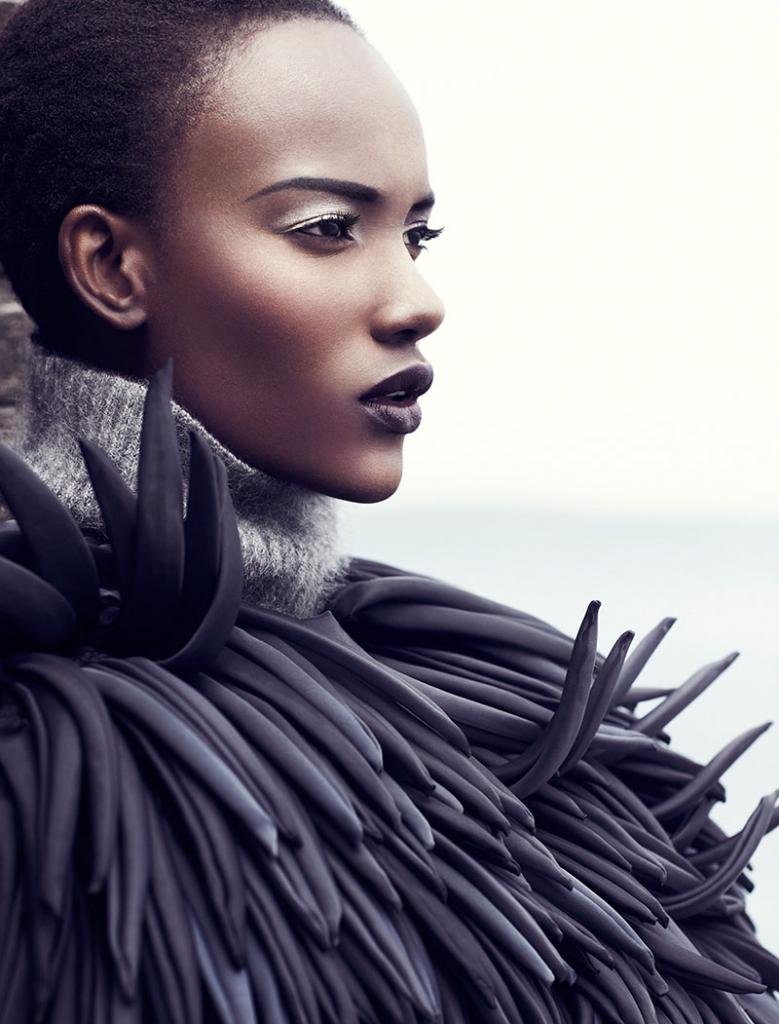 Herieth Paul Gets Grey For Fashion September 2013 By Chris Nicholls