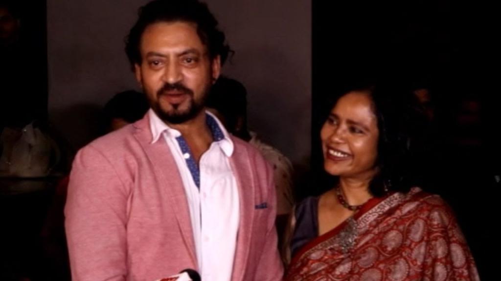 Irrfan Khan With His Wife & Producer Sutapa Sikdar At Madaari